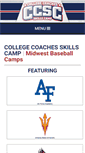 Mobile Screenshot of midwestbaseballcamps.com